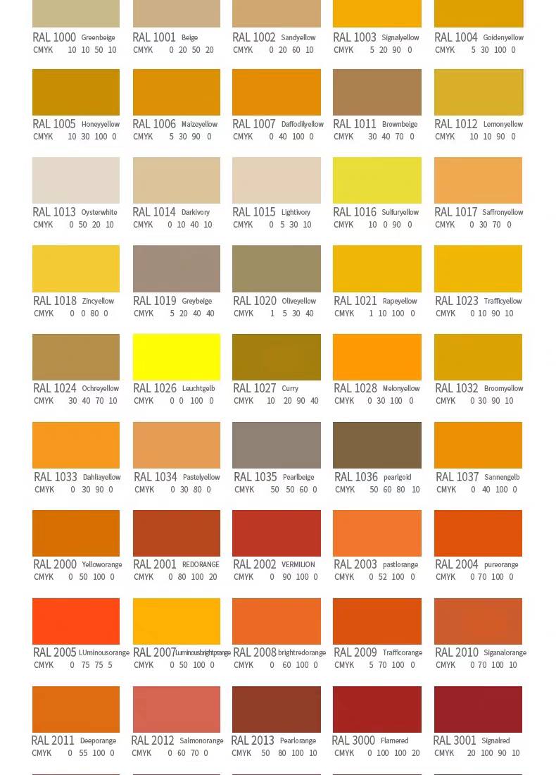 Color card (216 өнгө)